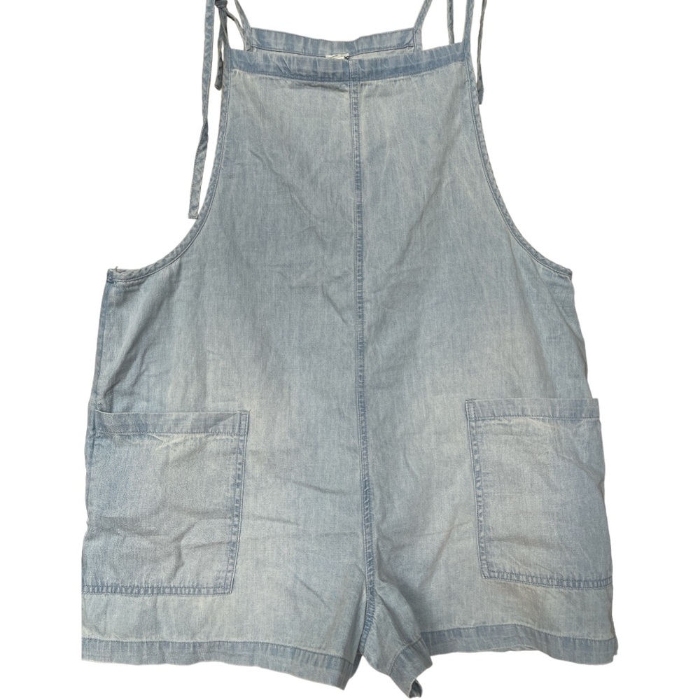 Aerie womens denim romper in size xl EUC super soft